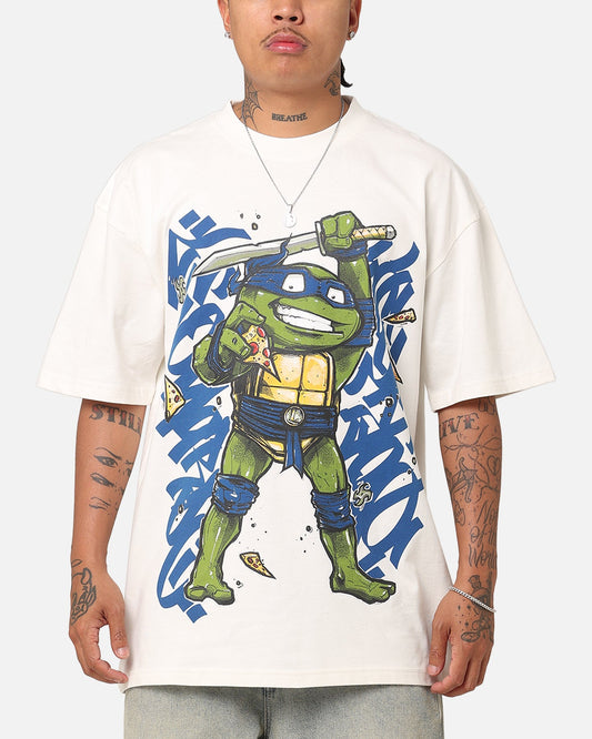 Goat Crew X Teenage Mutant Ninja Turtles Leonardo X Sofles Vintage T-Shirt Off White