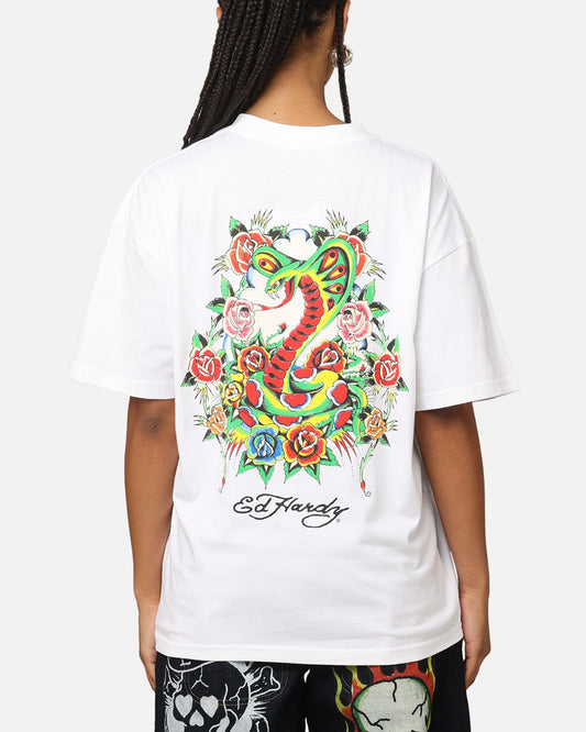 Ed Hardy By Loiter Serpent T-Shirt White Style001