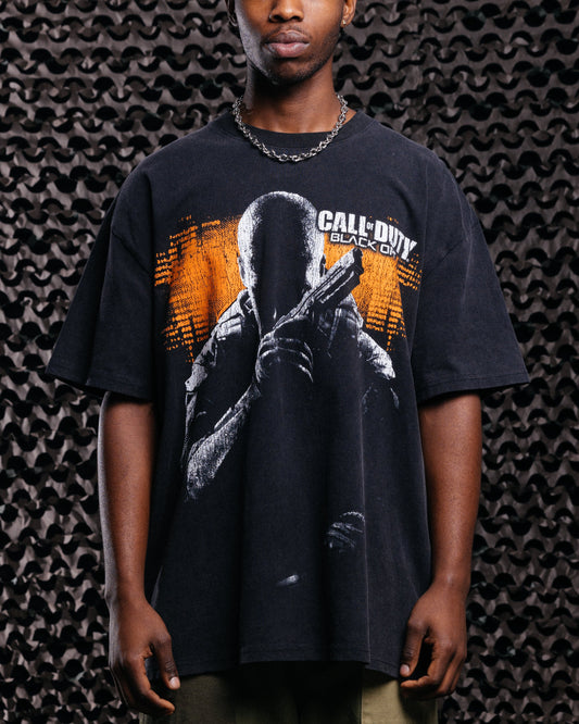 Goat Crew X Call Of Duty Black Ops 2 Heavy T-Shirt Vintage Black