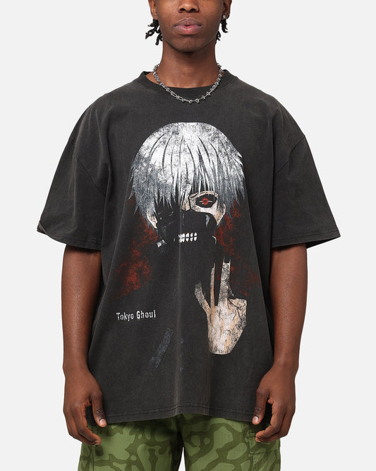 Goat Crew X Tokyo Ghoul Kaneki Heavy T-Shirt Vintage Black