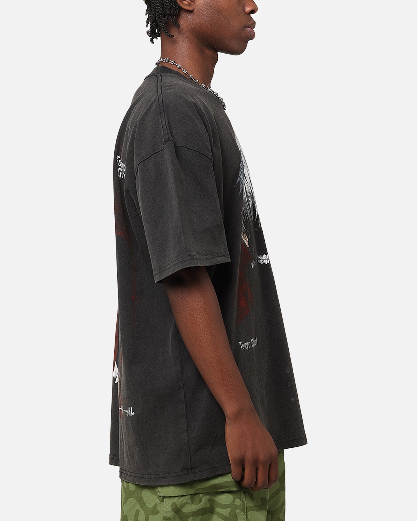 Goat Crew X Tokyo Ghoul Kaneki Heavy T-Shirt Vintage Black