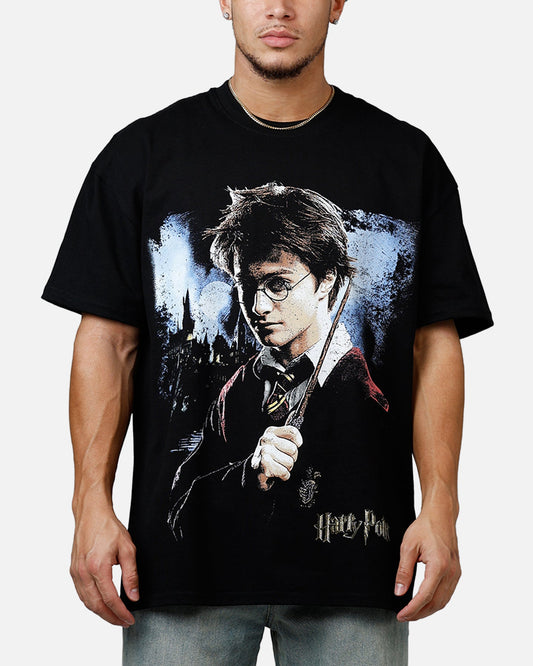 Goat Crew X Harry Potter Poster Vintage T-Shirt Black Acidwash