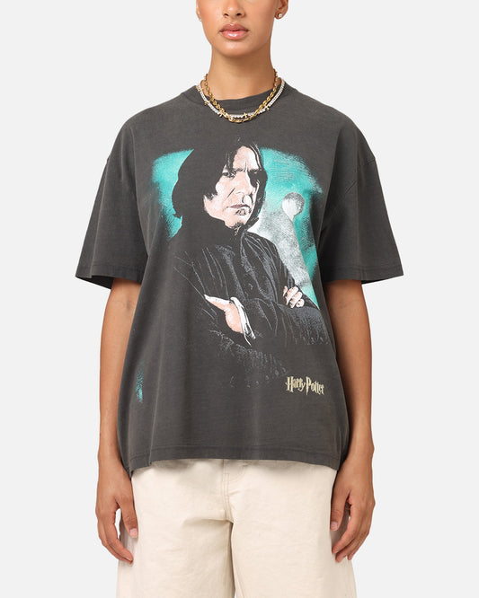 Goat Crew X Harry Potter Snape Poster Heavy T-Shirt Black Wash Style001