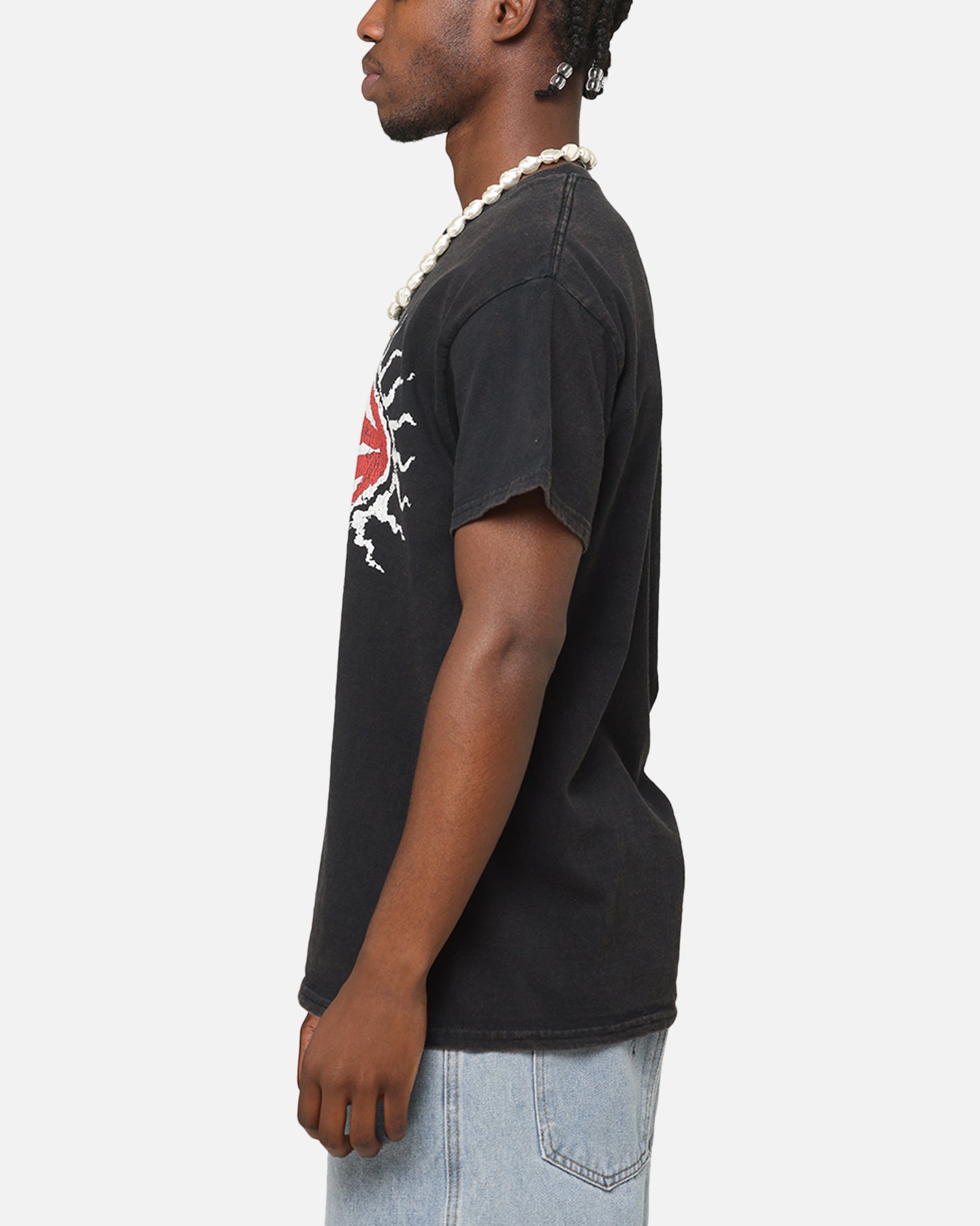 Hole Hole Vintage T-Shirt Black Vintage