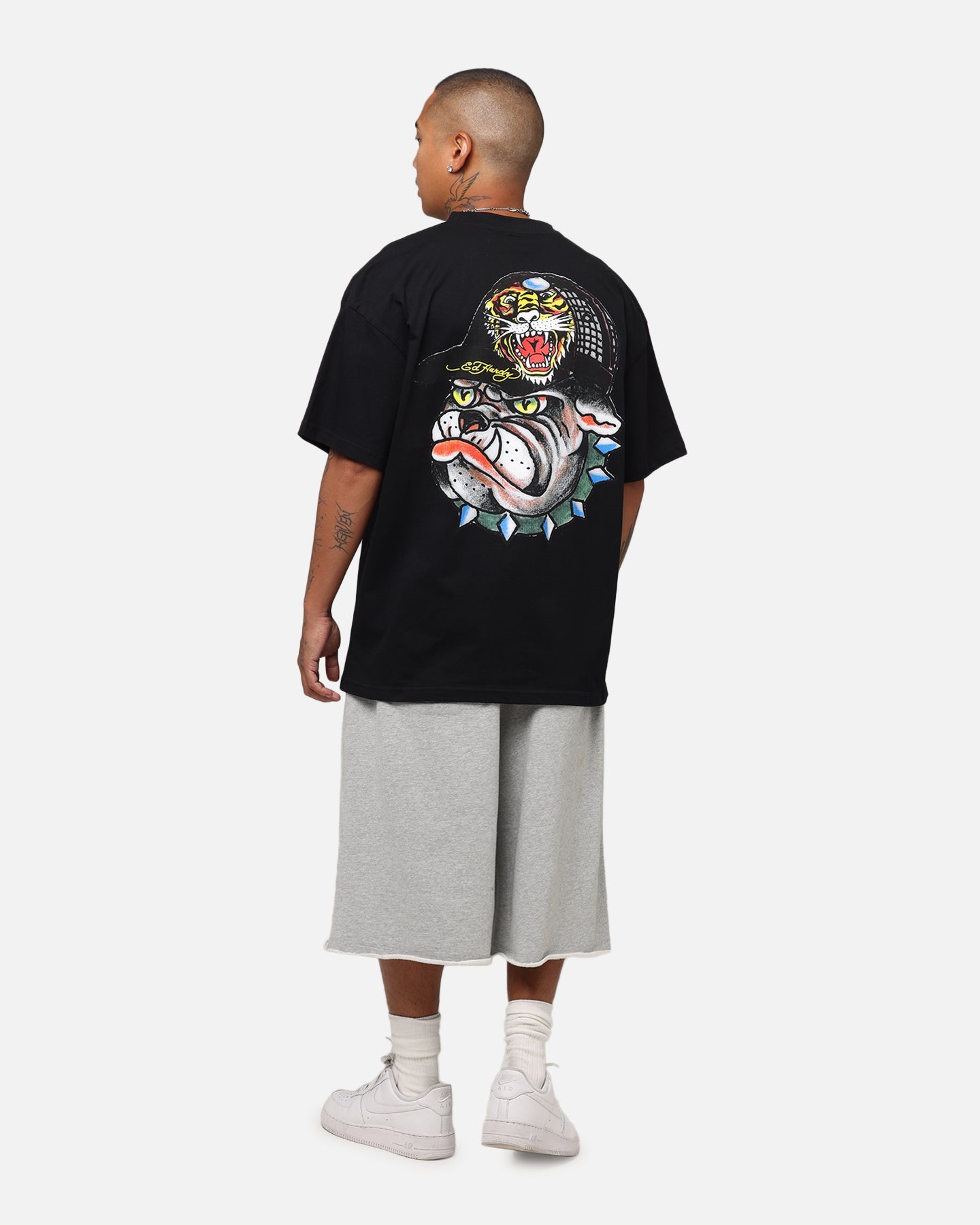 Ed Hardy Bulldog T-Shirt Black