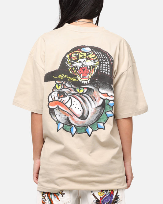 Ed Hardy Bulldog T-Shirt Stone Style001
