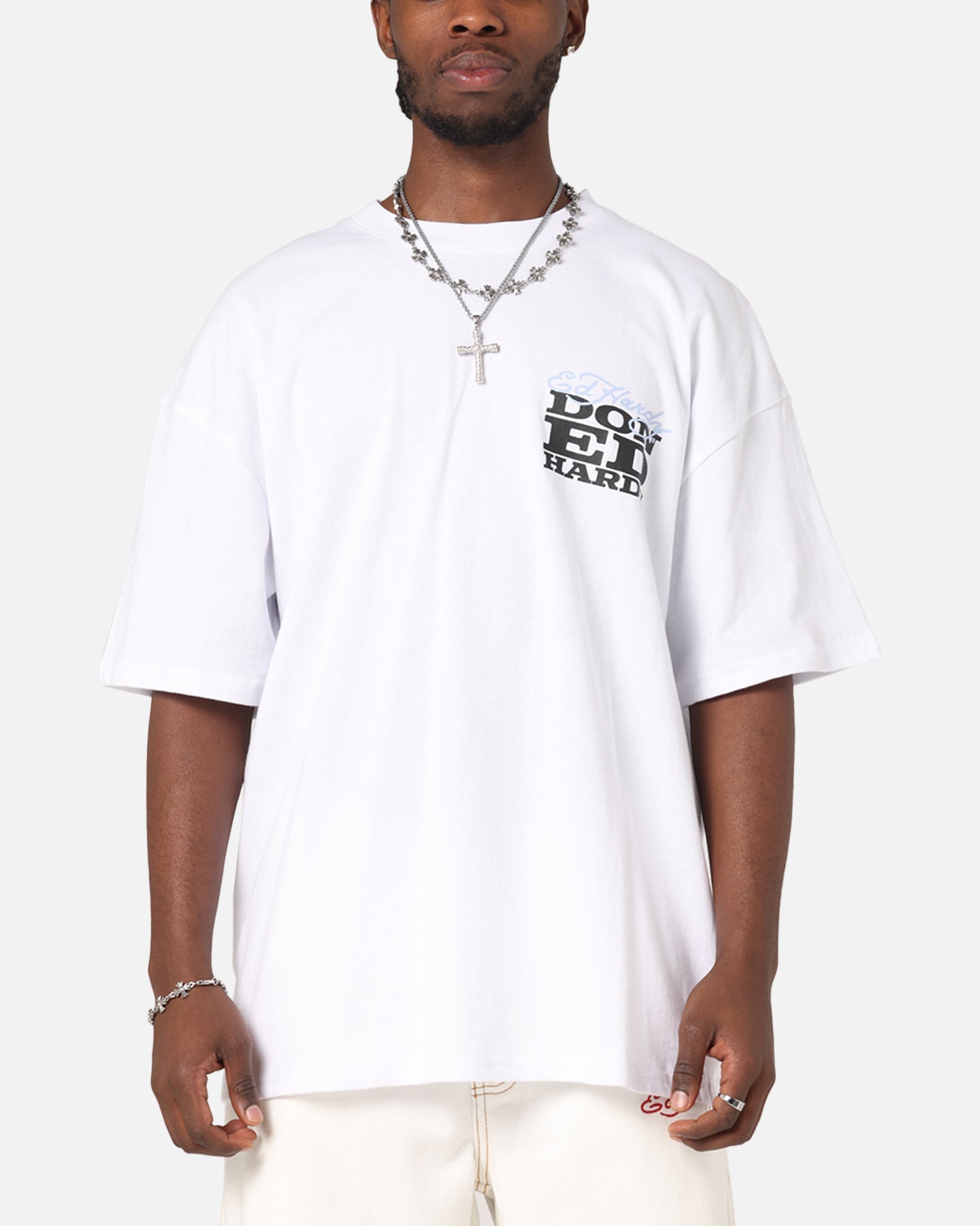 Ed Hardy Death & Bloom T-Shirt White