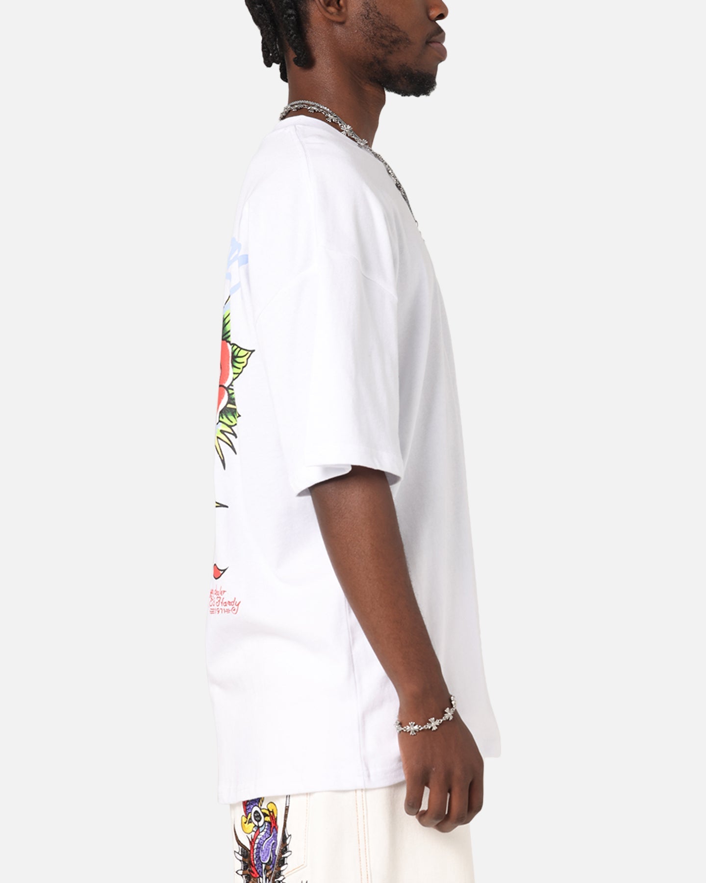 Ed Hardy Death & Bloom T-Shirt White