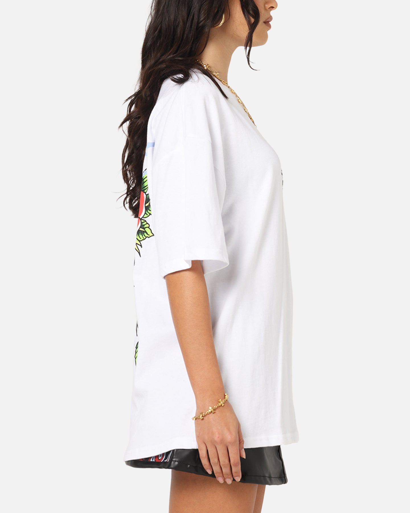 Ed Hardy Death & Bloom T-Shirt White Style001
