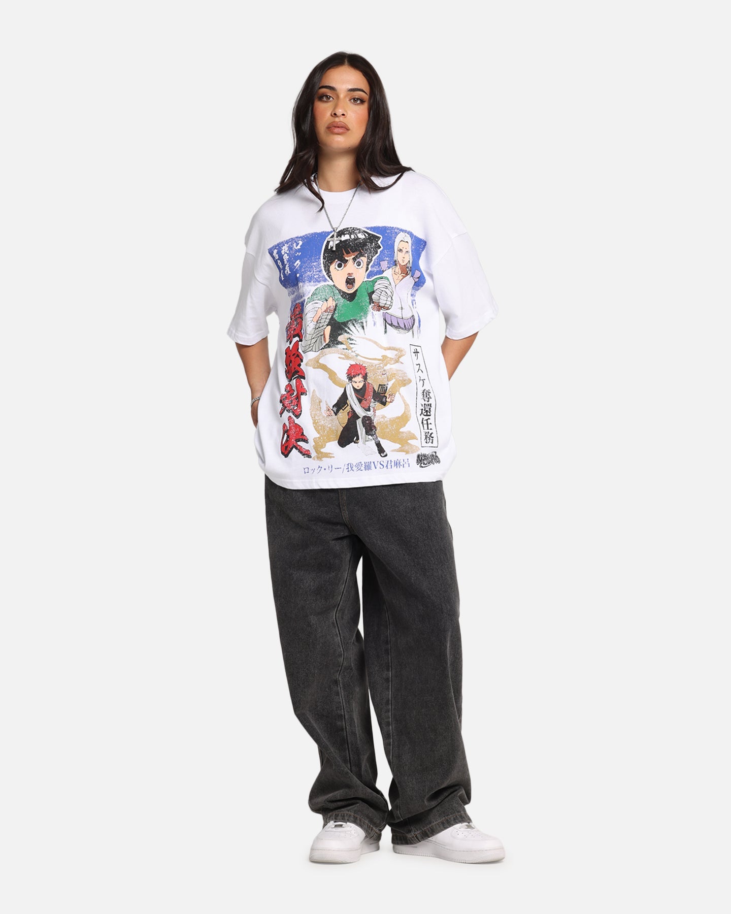 73 Studio X Naruto Kimmimaro Vintage T-Shirt White Style001