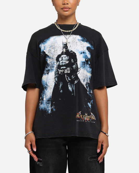 73 Studio X DC Batman Arkham Asylum Vintage T-Shirt Black Acidwash Style001