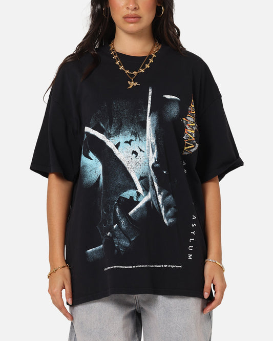 73 Studio X DC Batman Arkham Asylum Vintage T-Shirt Black Acidwash Style003