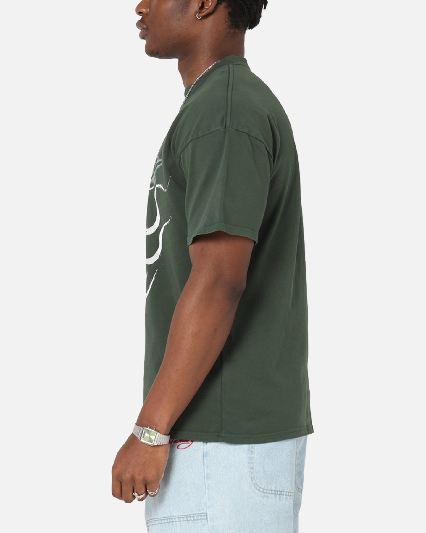 Ed Hardy Cross My Heart T-Shirt Pine Green