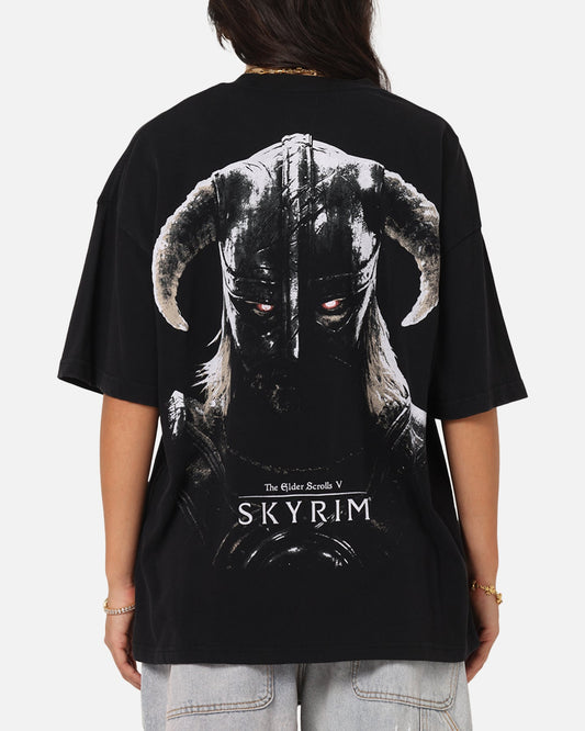 73 Studio X The Elder Scrolls V: Skyrim Aludin Vintage T-Shirt Black Acidwash Style001