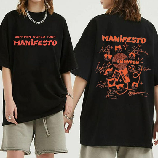 Enhypen Manifesto 2022 World Tour t-shirt, Manifesto Tour 2022