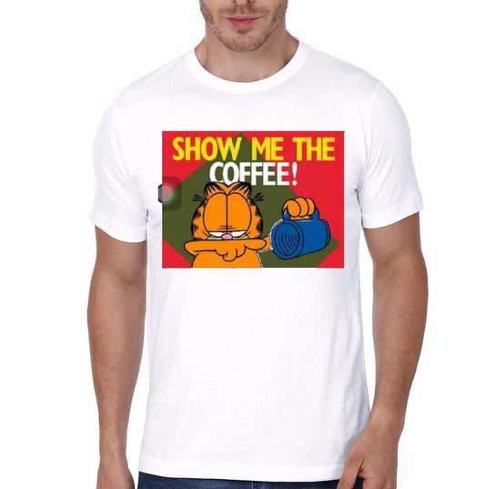 Garfield White T-Shirt Style002