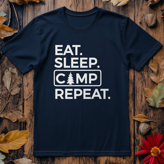 Eat Sleep Camp Repeat T-Shirt -