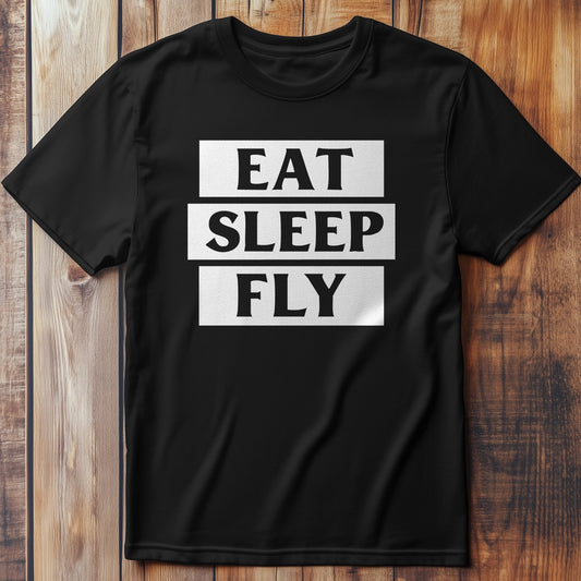 Eat Sleep Fly T-Shirt Style001