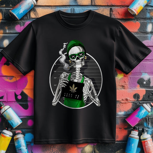 Cannabis Mugshot T-Shirt - Hilarious