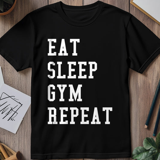 Eat-Sleep-Gym Repeat T-Shirt - Unisex