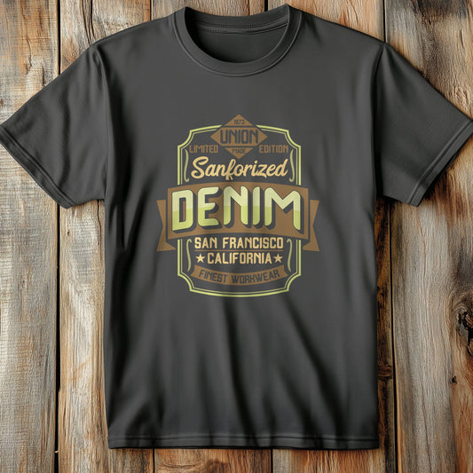 0418.Oleg.Coiner font.S4 Denim Delight T-shirt