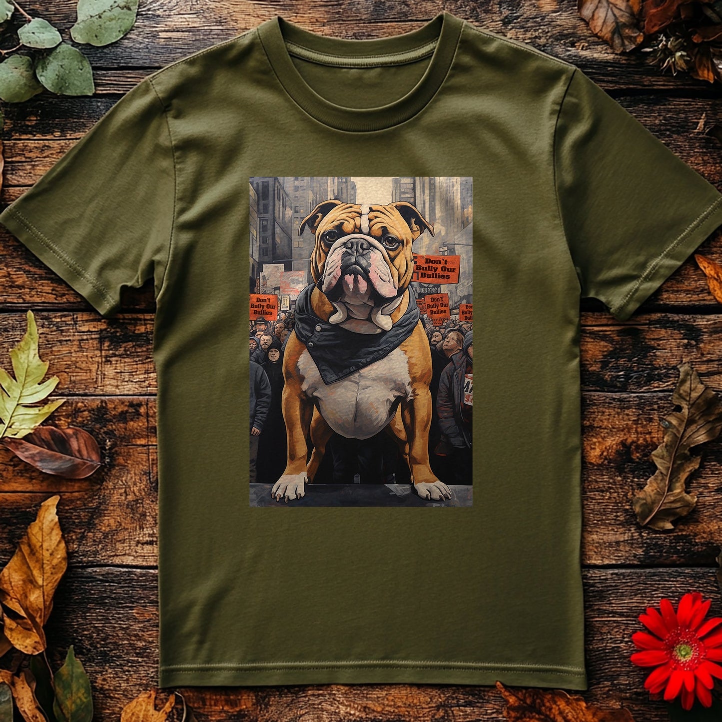 XL Bully Protest Poster T-Shirt -