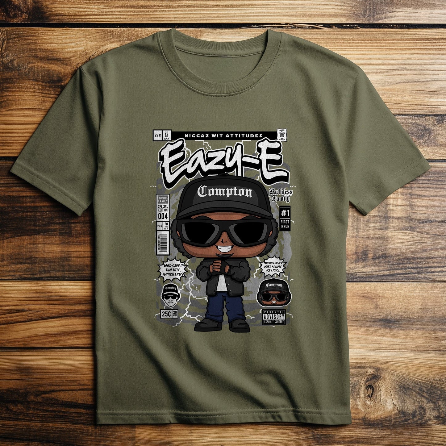 Eazy E Cartoon Character T-Shirt