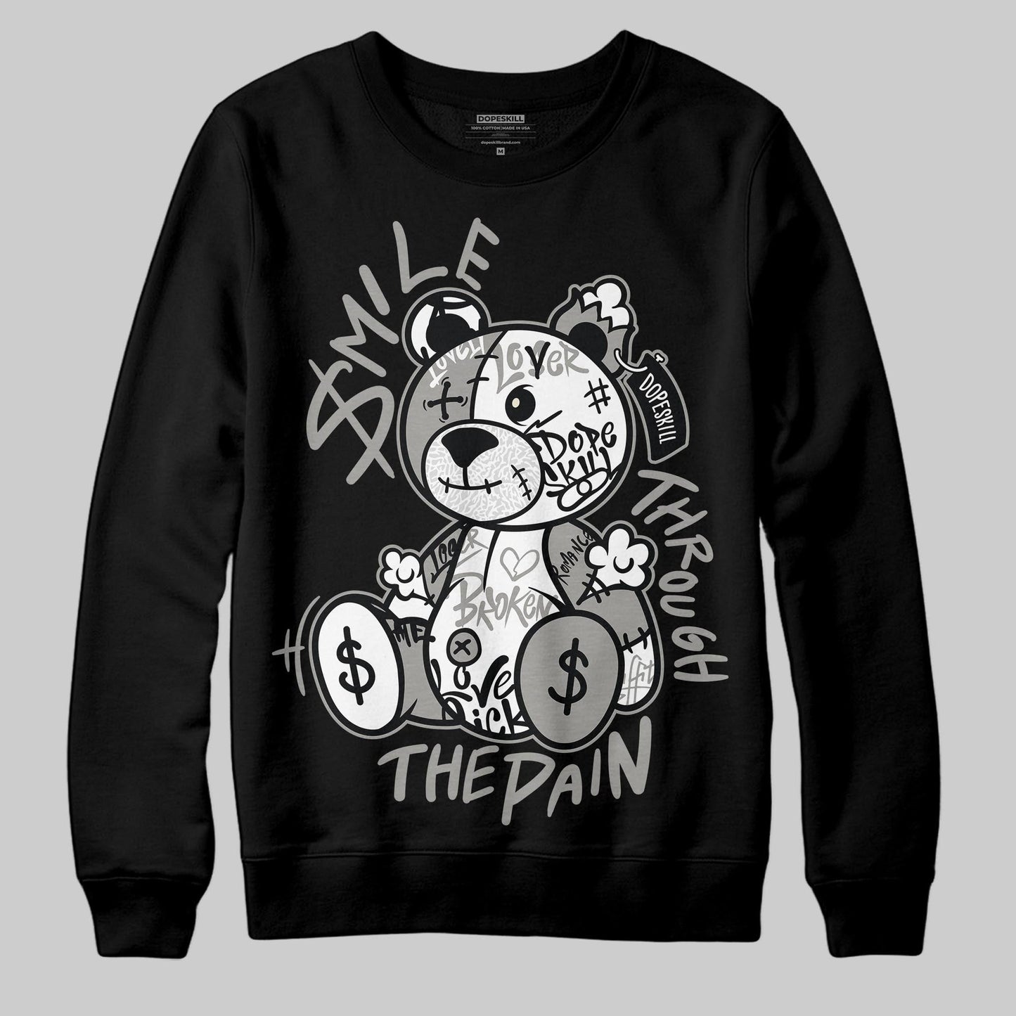 Pure Money 3s DopeSkill Sweatshirt Smile Through The Pain Graphic