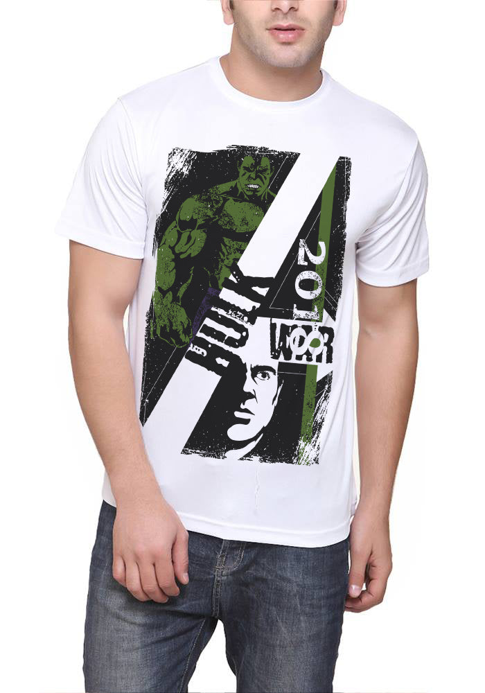 Hulk White T-Shirt Style001