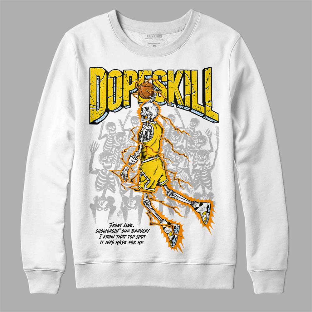 Yellow Ochre 6s DopeSkill Sweatshirt Thunder Dunk Graphic