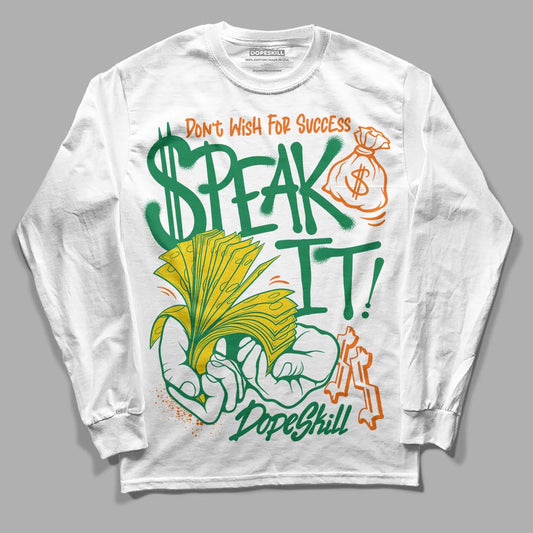 Green Collection DopeSkill Long Sleeve T-Shirt Speak It Graphic