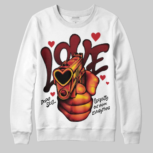 Bred 11s DopeSkill Sweatshirt Love Shot Graphic