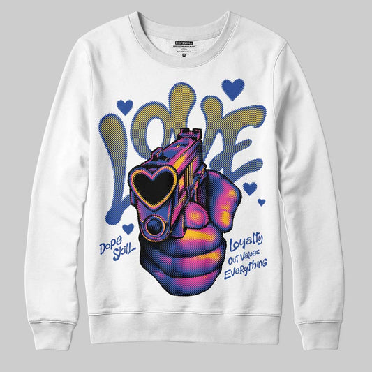 Royal Blue Collection DopeSkill Sweatshirt Love Shot Graphic