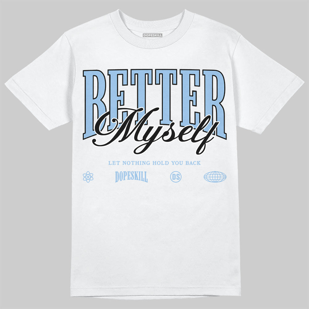 Women's Runner Sneaker Light Blue DopeSkill T-Shirt Better Myself Graphic