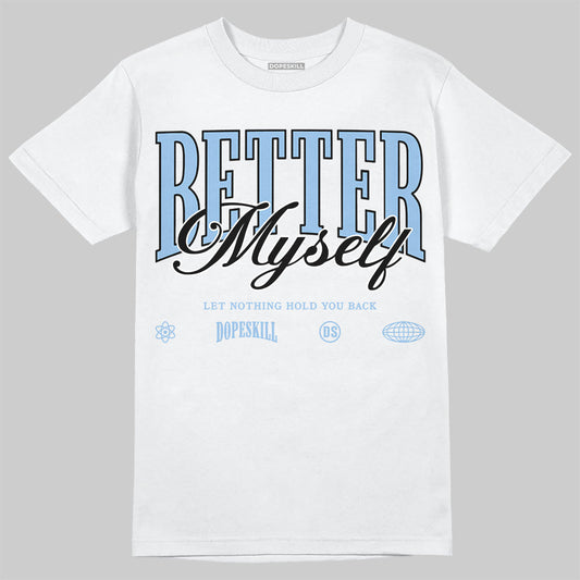 Women's Runner Sneaker Light Blue DopeSkill T-Shirt Better Myself Graphic