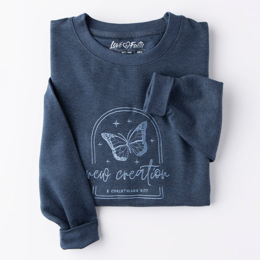 Embroidered New Creation Sweatshirt - 5.98