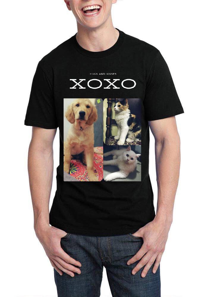 Hugs And Kisses Black T-Shirt