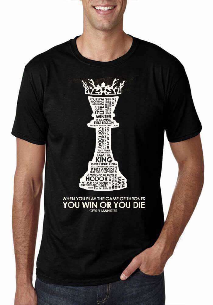 Game Of Thrones Black T-Shirt Style008