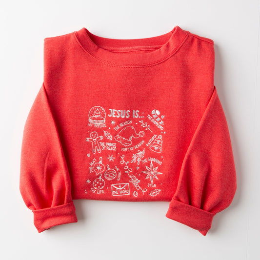 Embroidered Jesus Is Sweatshirt - 15