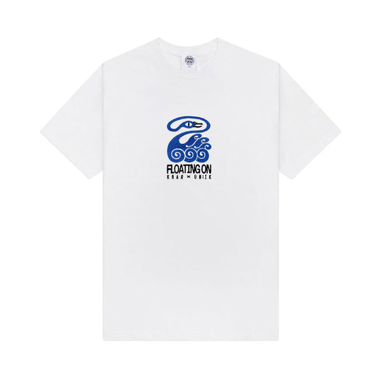 KBAR X UN:IK 'Floating On' Embroidered Tee - White