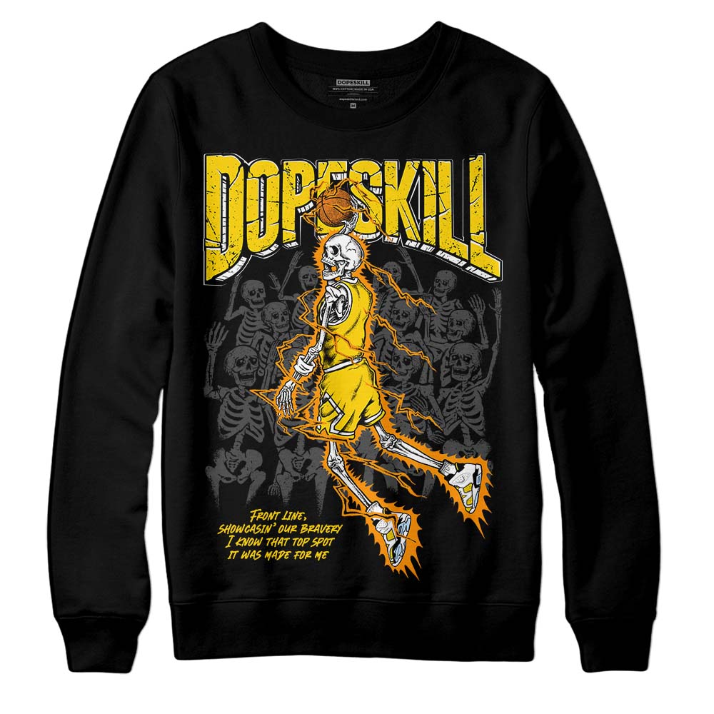 Yellow Ochre 6s DopeSkill Sweatshirt Thunder Dunk Graphic
