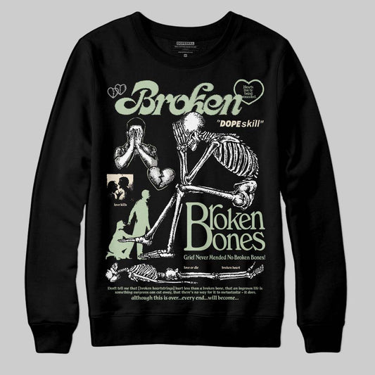 Seafoam 4s 2025 DopeSkill Sweatshirt Broken Bones Graphic