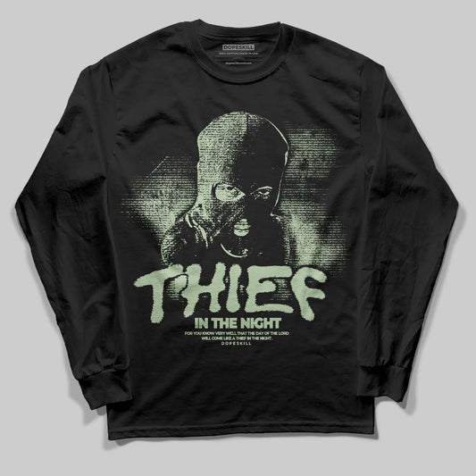 Seafoam 4s 2025 DopeSkill Long Sleeve T-Shirt Thief In The Night Graphic