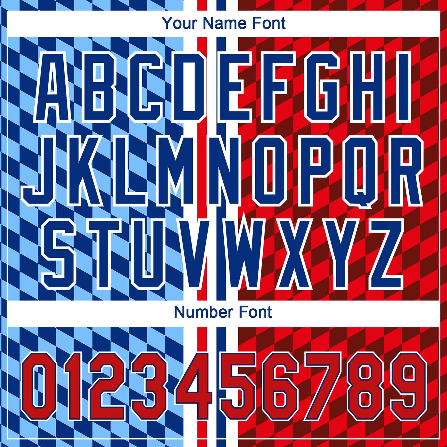 Custom Figure Red-Royal 3D Pattern Design Authentic Baseball Jersey