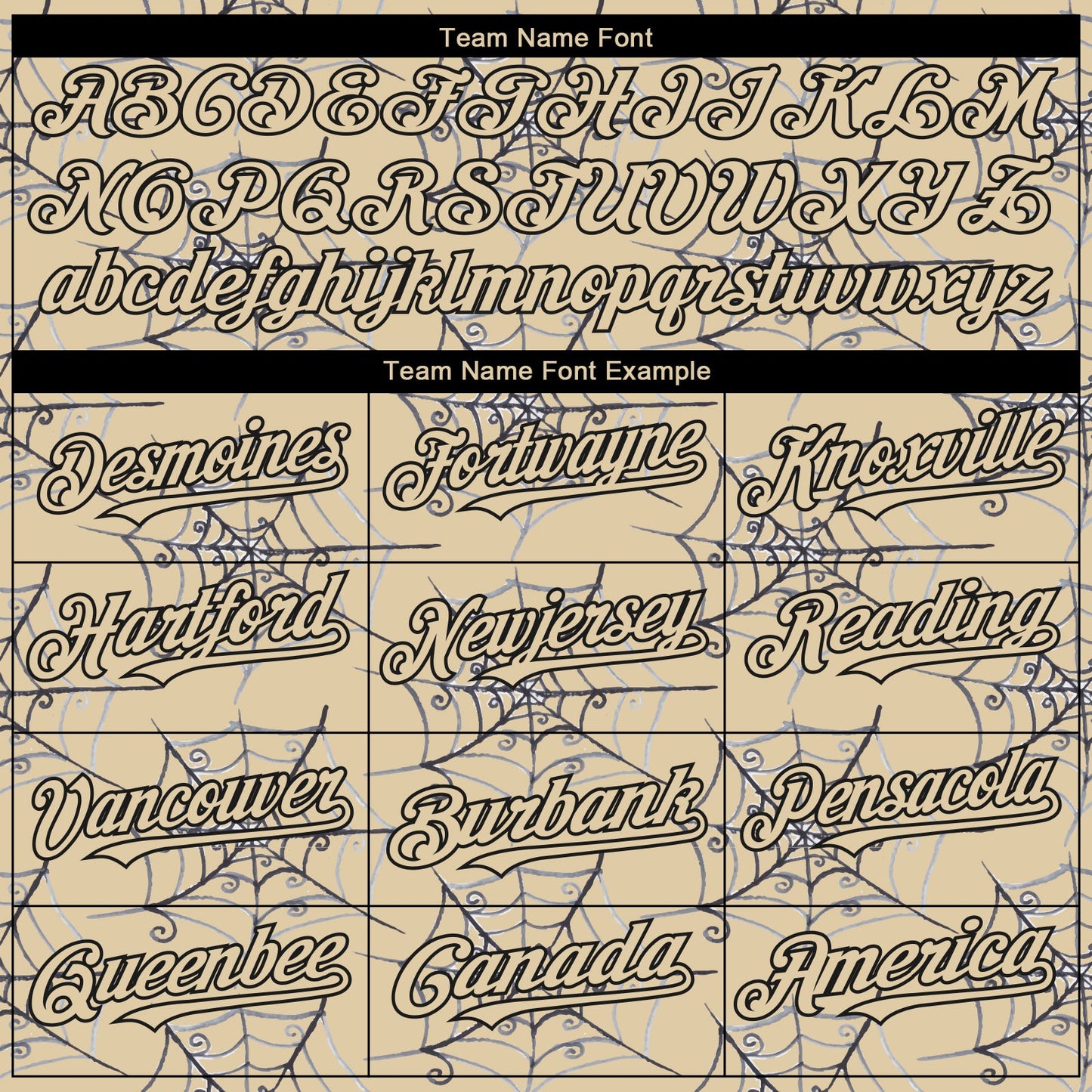 Custom Cream Black 3D Pattern Design Spider Web Authentic Baseball Jersey