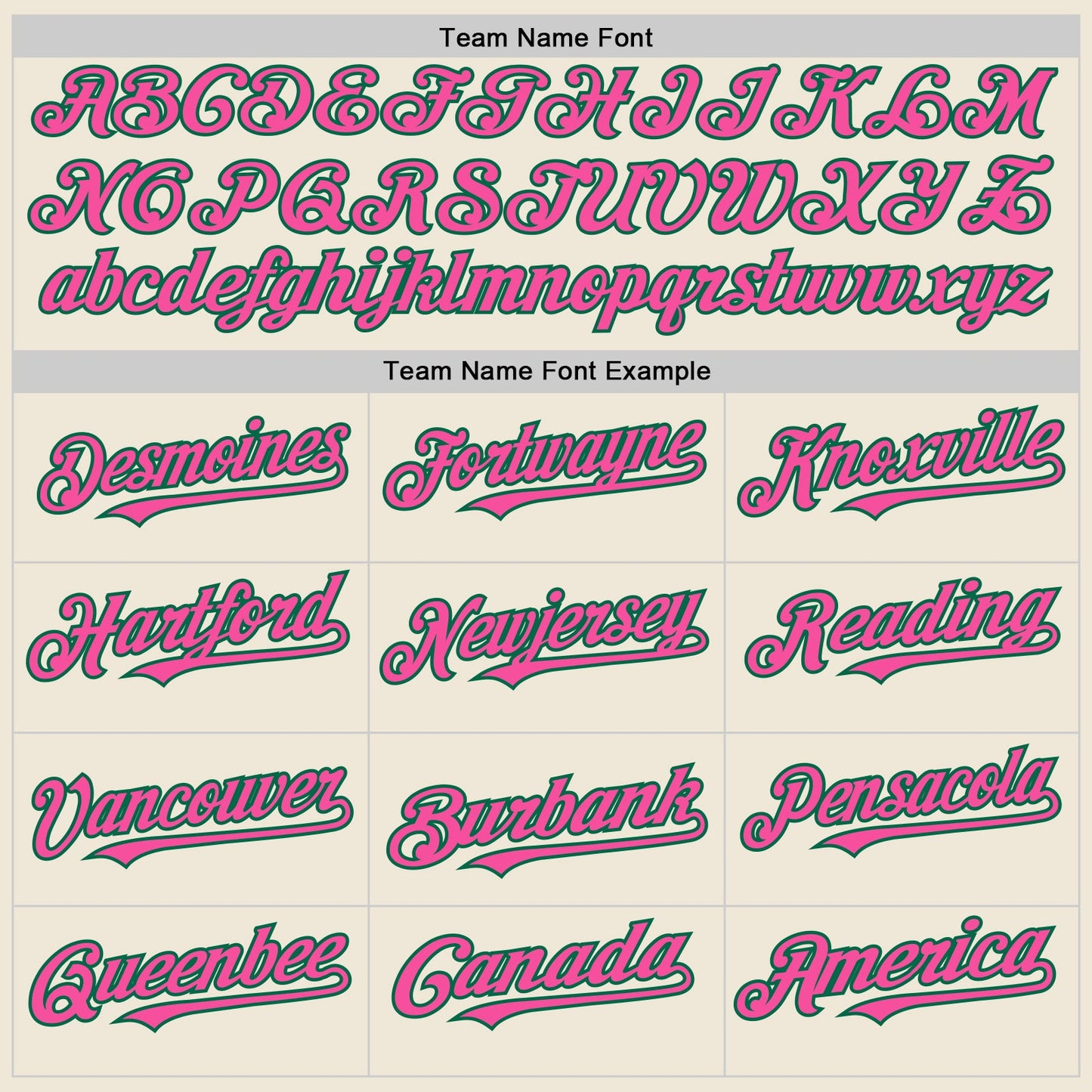 Custom Cream Pink-Kelly Green Line Authentic Baseball Jersey