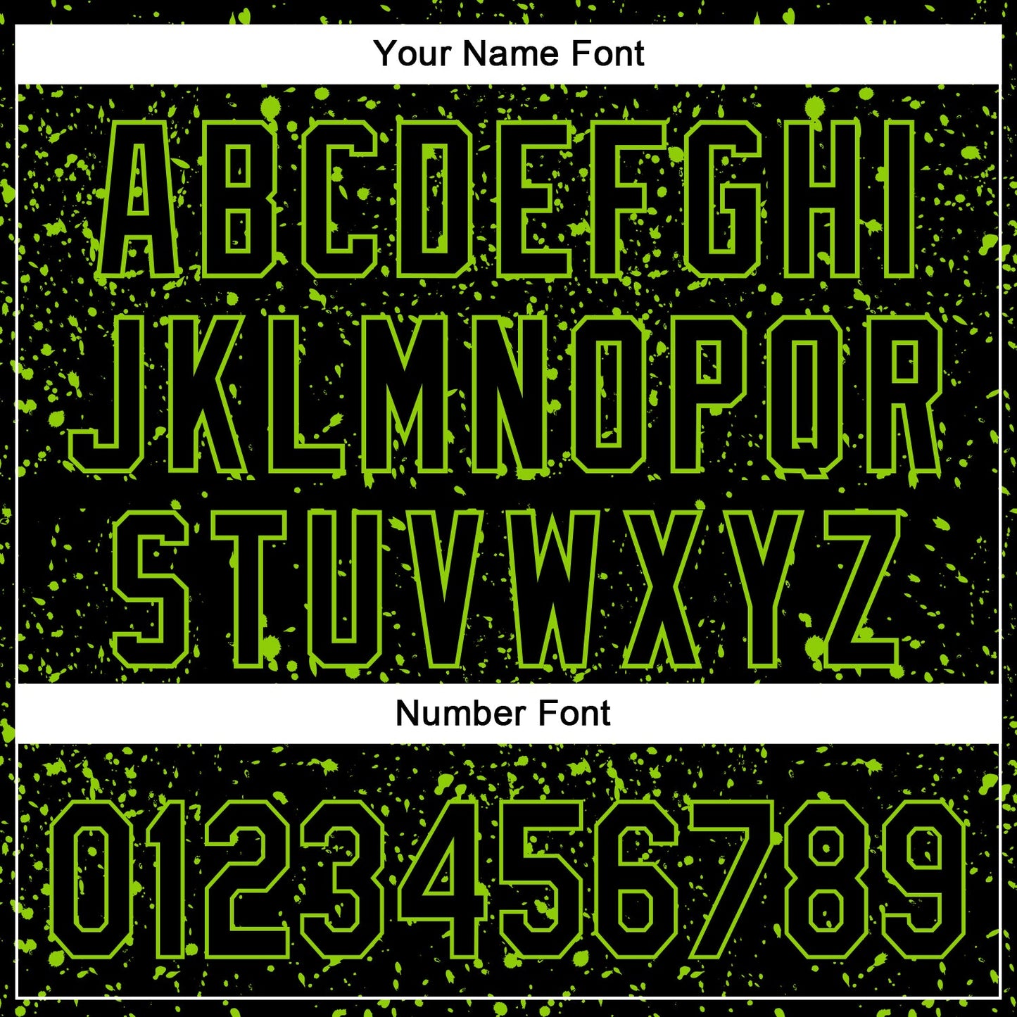 Custom Black Neon Green 3D Pattern Design Abstract Splatter Ink Authentic Baseball Jersey