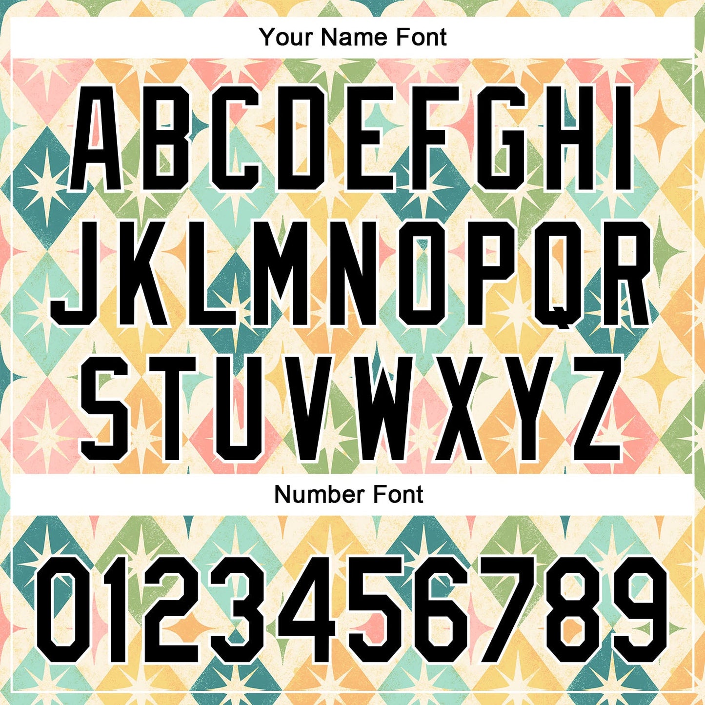 Custom Cream Black-White 3D Emi Bee Harlequin Starbursts Authentic Baseball Jersey