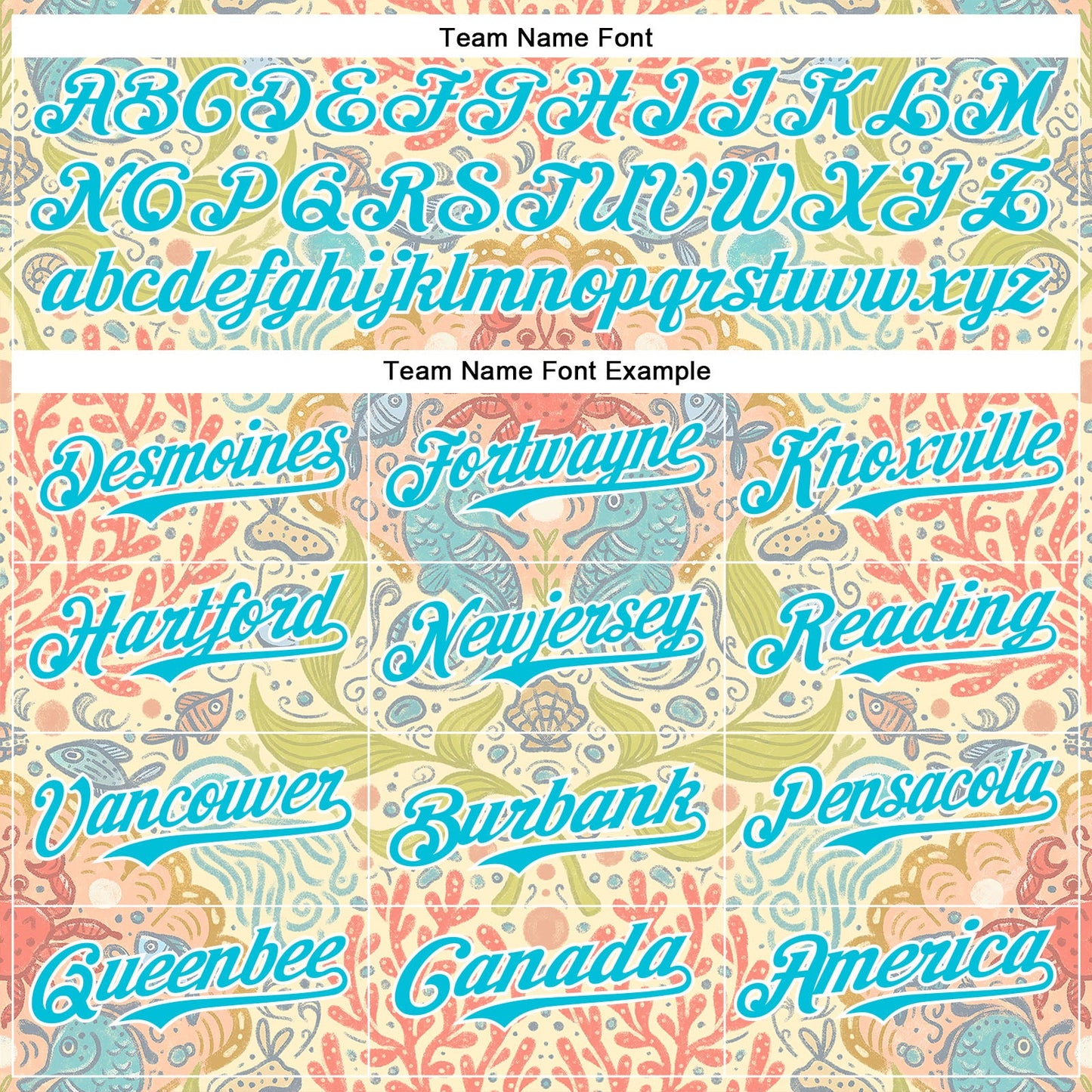 Custom Cream Lakes Blue-White 3D Emi Bee Seahorse Symphony Authentic Baseball Jersey