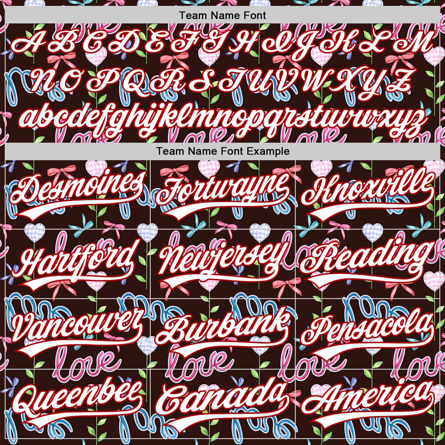 Custom Brown White-Red 3D Pattern Design Mother's Day Love Authentic Baseball Jersey